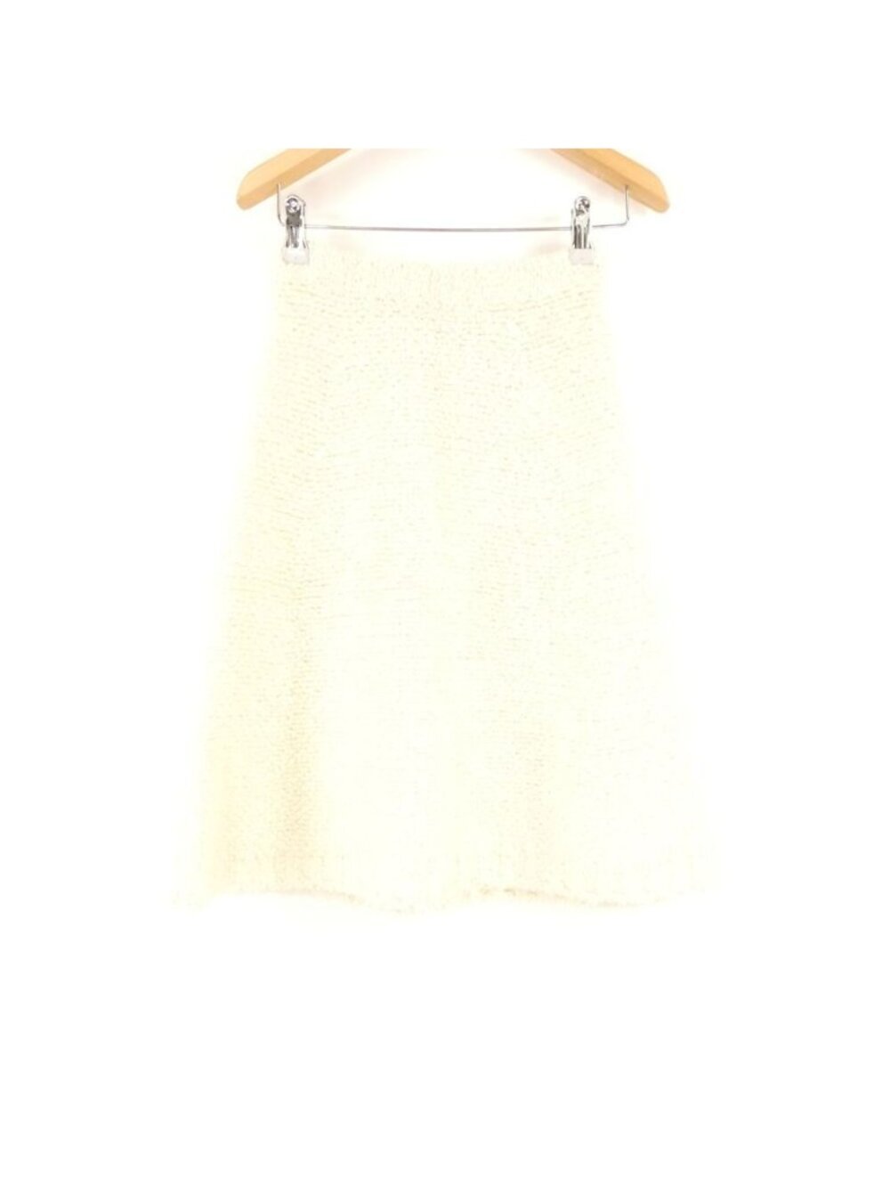 Prada Made Boucle Mohair Mohair Skirt 38 Virgin Wool and Knee